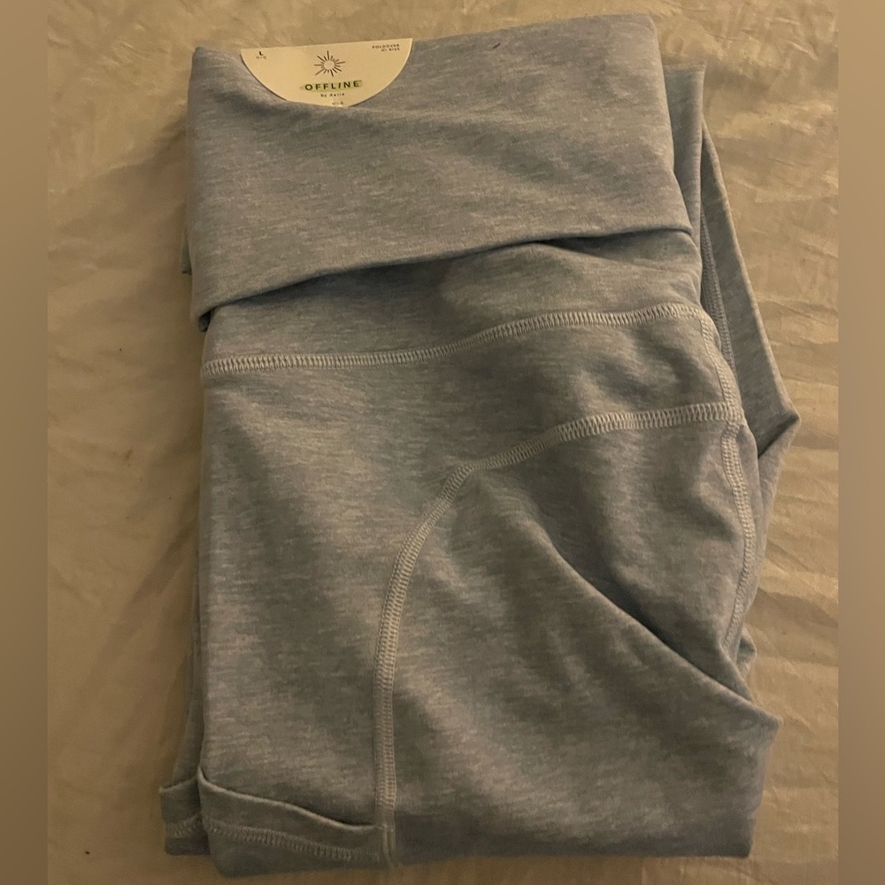Aerie light blue leggings large